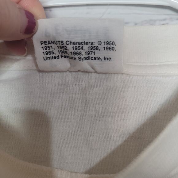 Vintage Peanuts White Sweetest Grandma Graphic Short Sleeve Top Womans Size 2XL - Picture 9 of 9